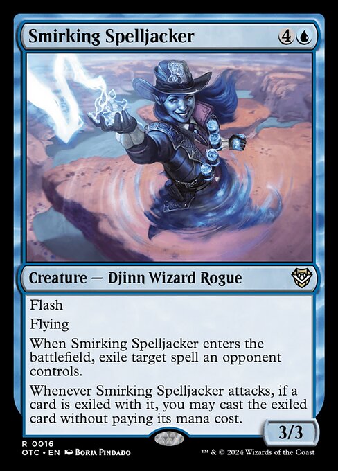 Smirking Spelljacker — art by Borja Pindado