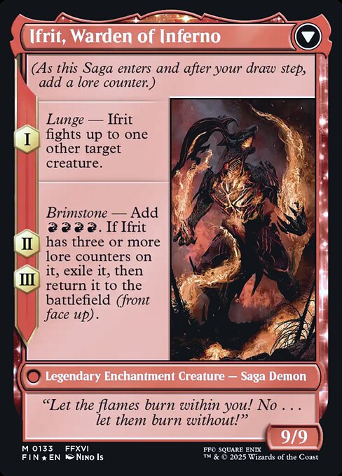 Clive, Ifrit's Dominant // Ifrit, Warden of Inferno — art by Nino Is