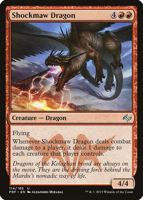 Shockmaw Dragon — art by Alejandro Mirabal