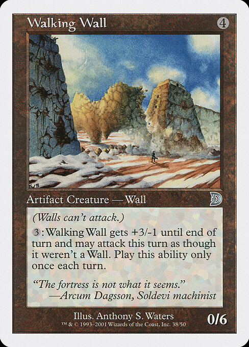 Walking Wall — art by Anthony S. Waters
