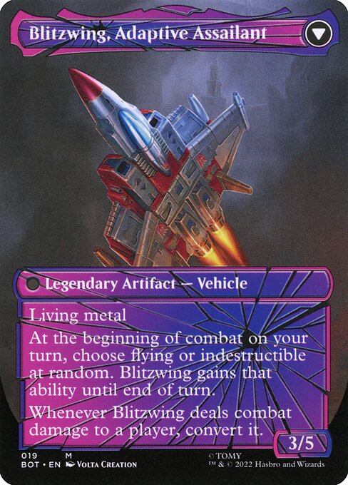Blitzwing, Cruel Tormentor // Blitzwing, Adaptive Assailant — art by Volta Creation