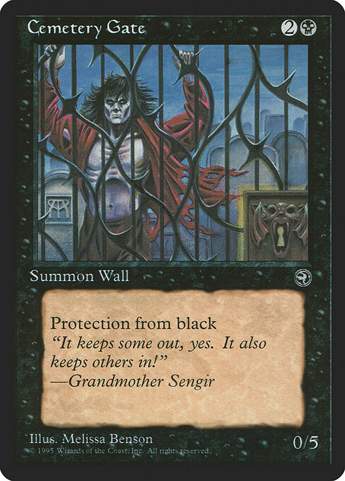 Cemetery Gate — art by Melissa A. Benson
