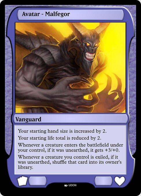 Malfegor Avatar — art by UDON