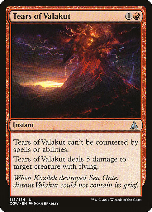 Tears of Valakut — art by Noah Bradley