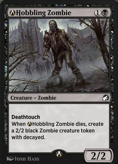 A-Hobbling Zombie — art by Josh Hass