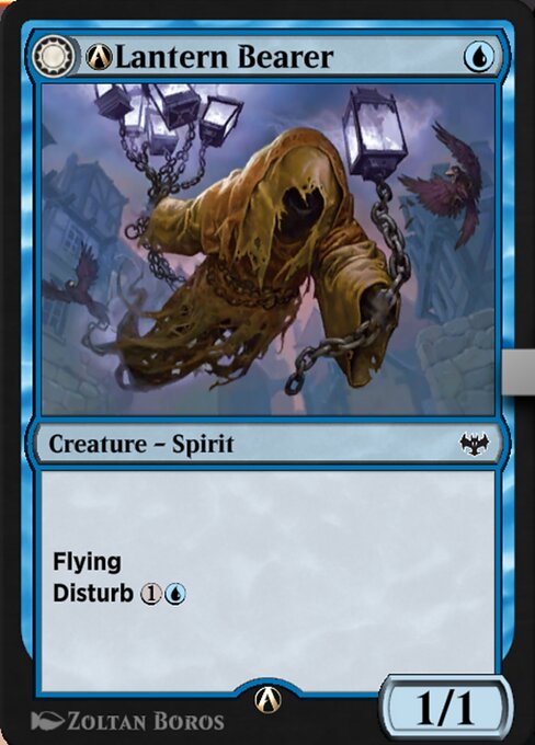 A-Lantern Bearer // A-Lanterns' Lift — art by Zoltan Boros