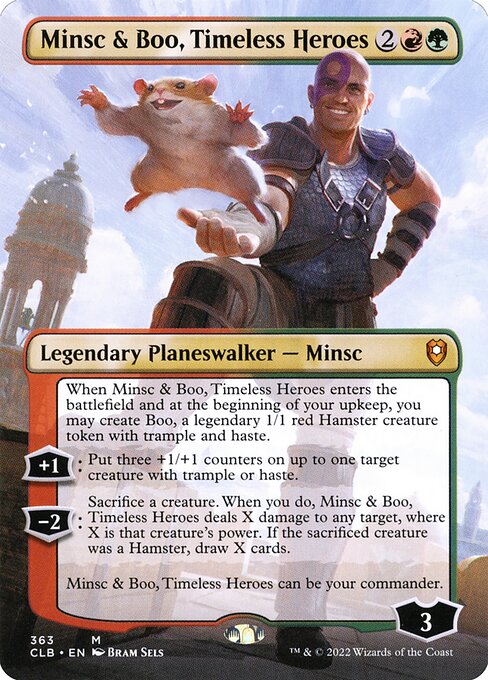 Minsc & Boo, Timeless Heroes — art by Bram Sels