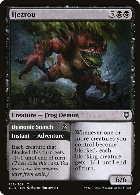 Hezrou // Demonic Stench — art by Brent Hollowell