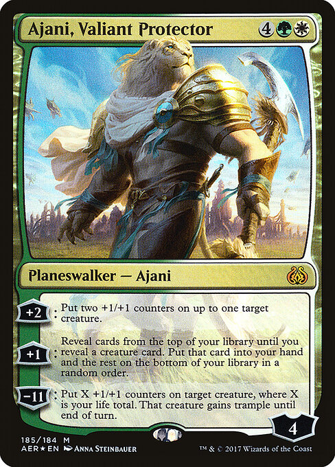 Ajani, Valiant Protector — art by Anna Steinbauer
