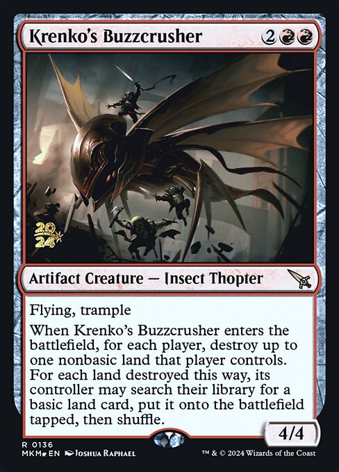 Krenko's Buzzcrusher — art by Joshua Raphael