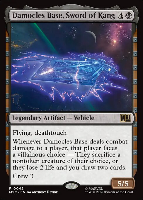Damocles Base, Sword of Kang — art by Anthony Devine