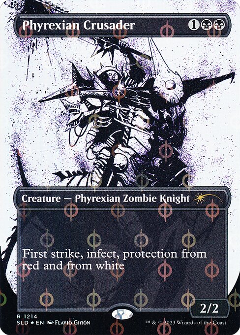 Phyrexian Crusader — art by Flavio Girón