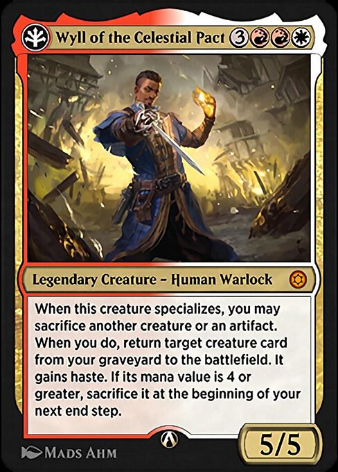 Wyll of the Celestial Pact — art by Mads Ahm