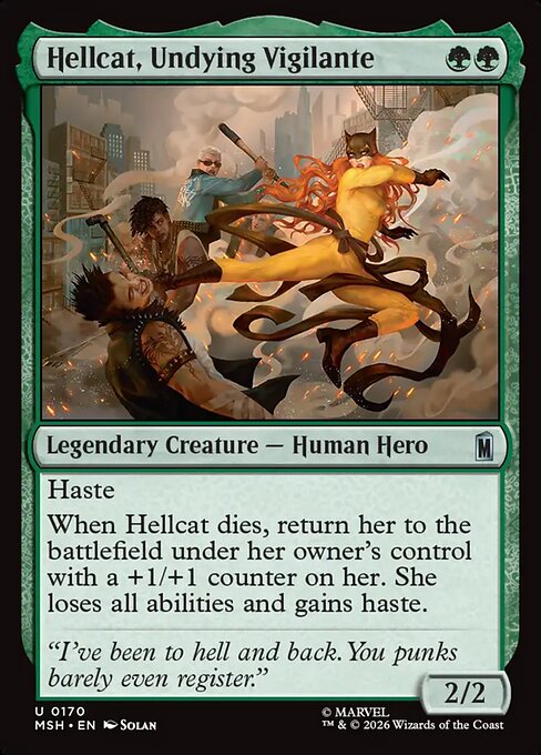 Hellcat, Undying Vigilante — art by Solan