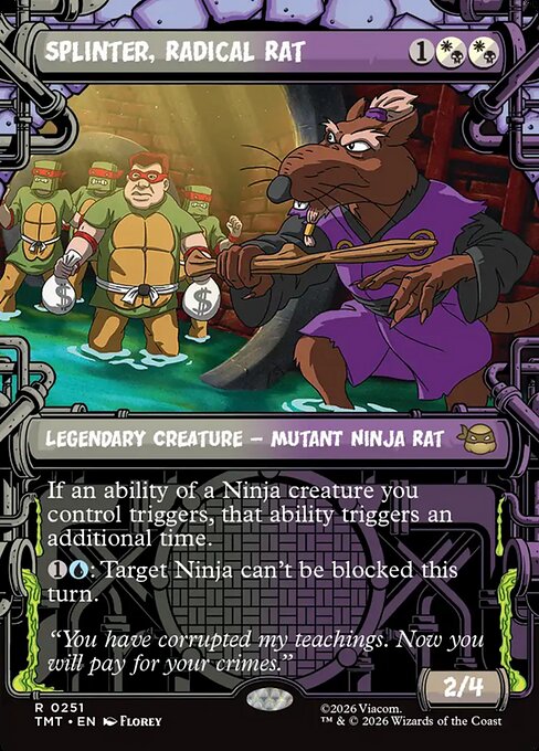 Splinter, Radical Rat — art by Florey