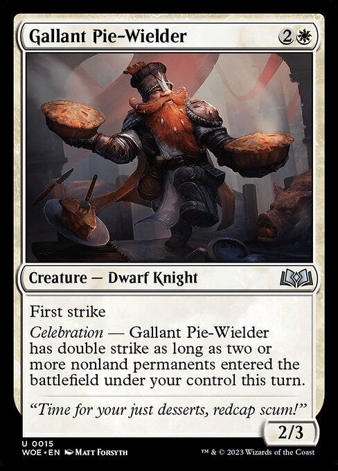 Gallant Pie-Wielder — art by Matt Forsyth
