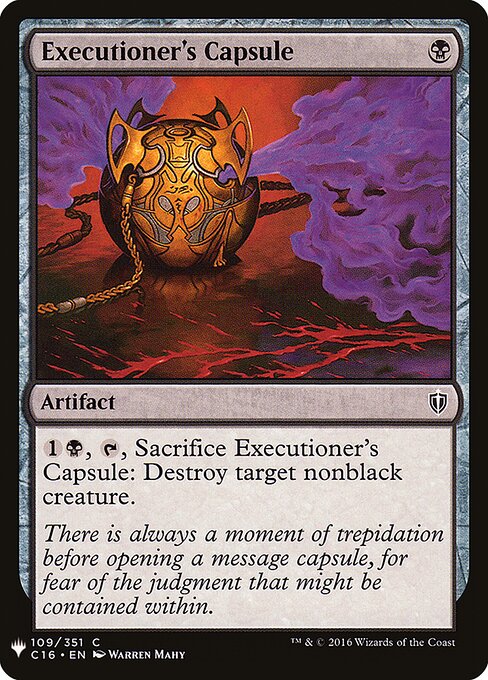 Executioner's Capsule — art by Warren Mahy