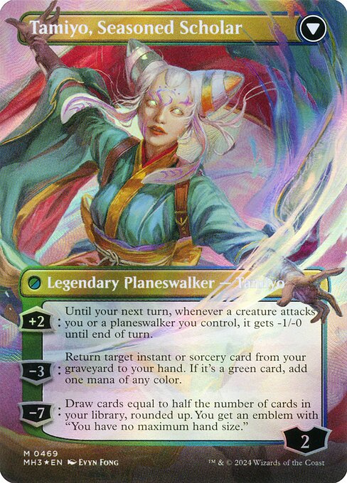 Tamiyo, Inquisitive Student // Tamiyo, Seasoned Scholar — art by Evyn Fong