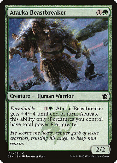 Atarka Beastbreaker — art by Johannes Voss