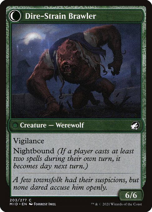 Tireless Hauler // Dire-Strain Brawler — art by Forrest Imel