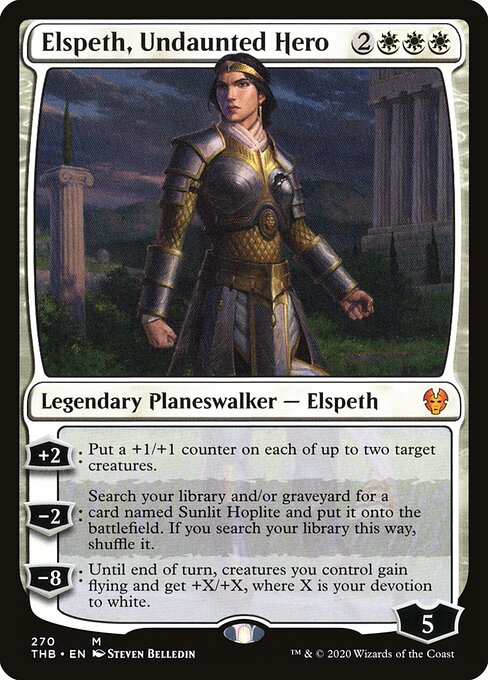 Elspeth, Undaunted Hero — art by Steven Belledin