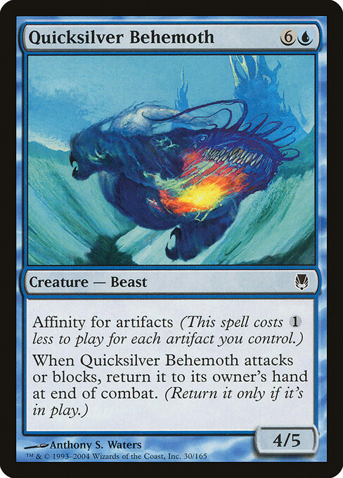 Quicksilver Behemoth — art by Anthony S. Waters & Cara Mitten