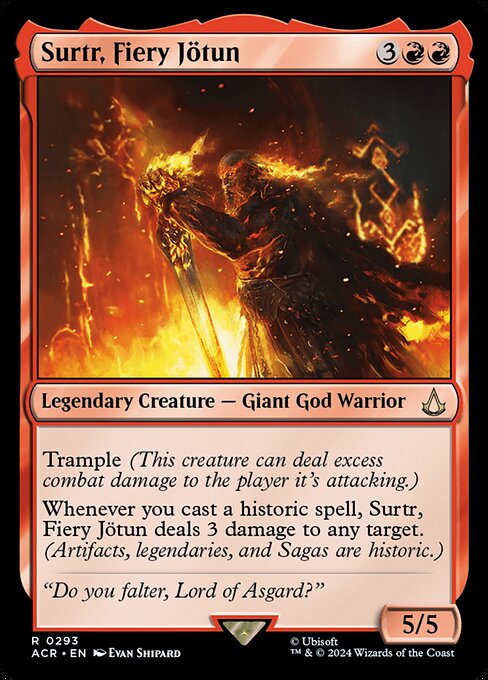 Surtr, Fiery Jötun — art by Evan Shipard
