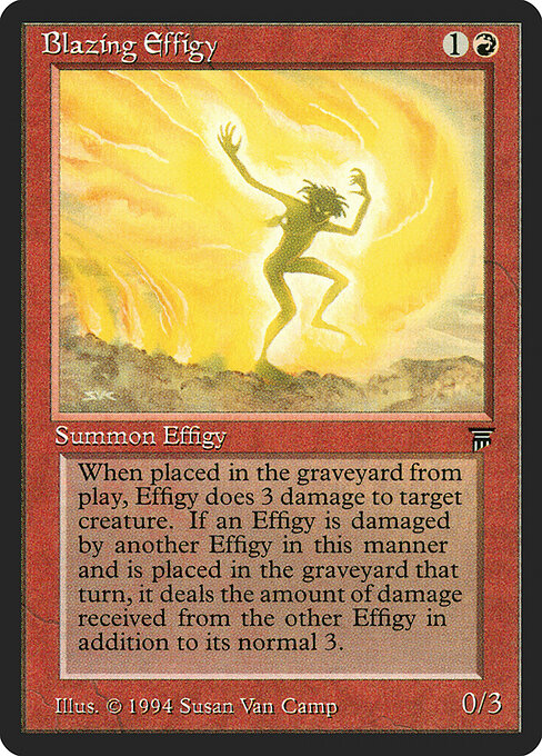 Blazing Effigy — art by Susan Van Camp