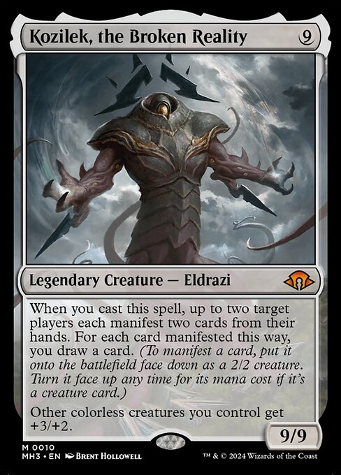 Kozilek, the Broken Reality — art by Brent Hollowell