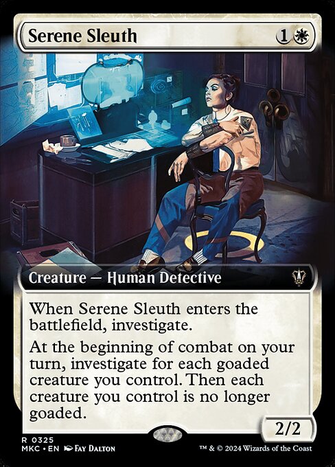 Serene Sleuth — art by Fay Dalton