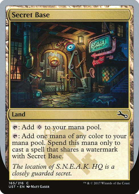 Secret Base — art by Matt Gaser