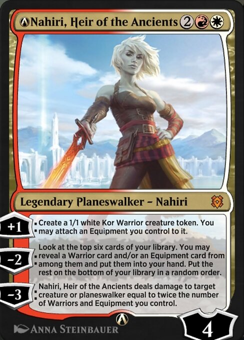 A-Nahiri, Heir of the Ancients — art by Anna Steinbauer