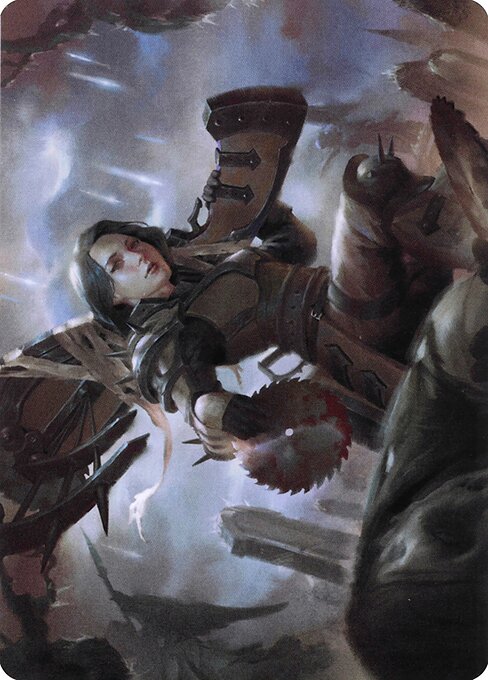 Sawblade Slinger // Sawblade Slinger — art by Joshua Raphael