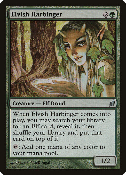 Elvish Harbinger — art by Larry MacDougall