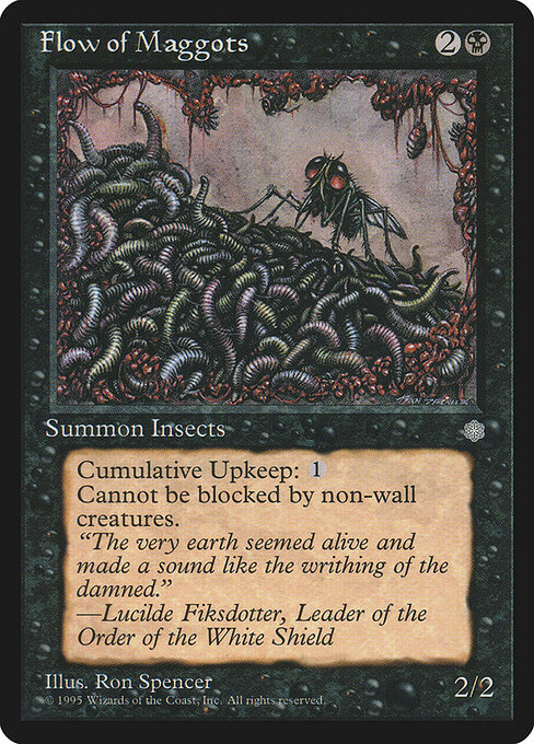 Flow of Maggots — art by Ron Spencer
