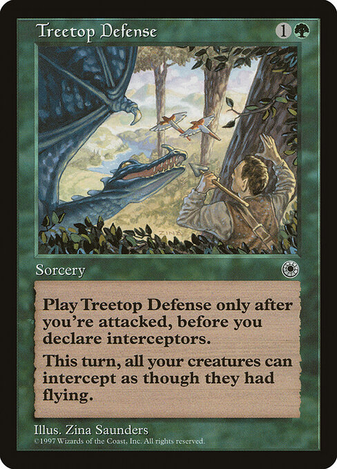 Treetop Defense — art by Zina Saunders