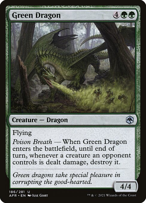 Green Dragon — art by Ilse Gort