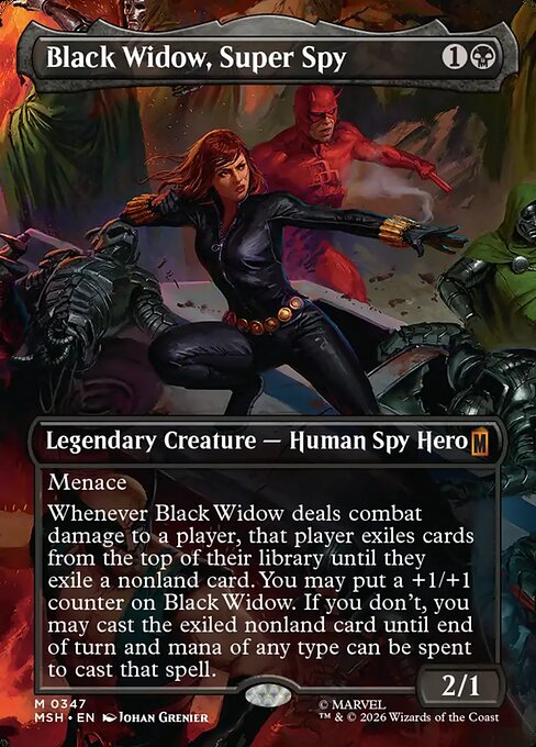 Black Widow, Super Spy — art by Johan Grenier