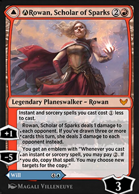 A-Rowan, Scholar of Sparks // A-Will, Scholar of Frost — art by Magali Villeneuve