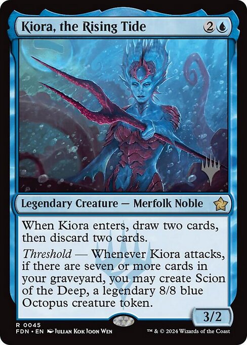 Kiora, the Rising Tide — art by Julian Kok Joon Wen