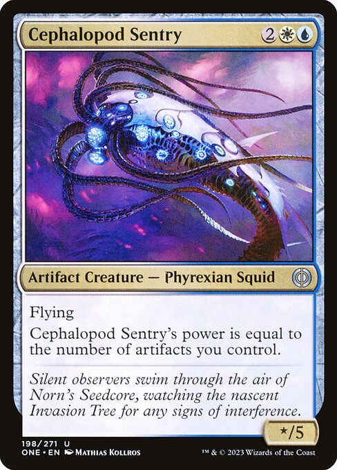 Cephalopod Sentry — art by Mathias Kollros