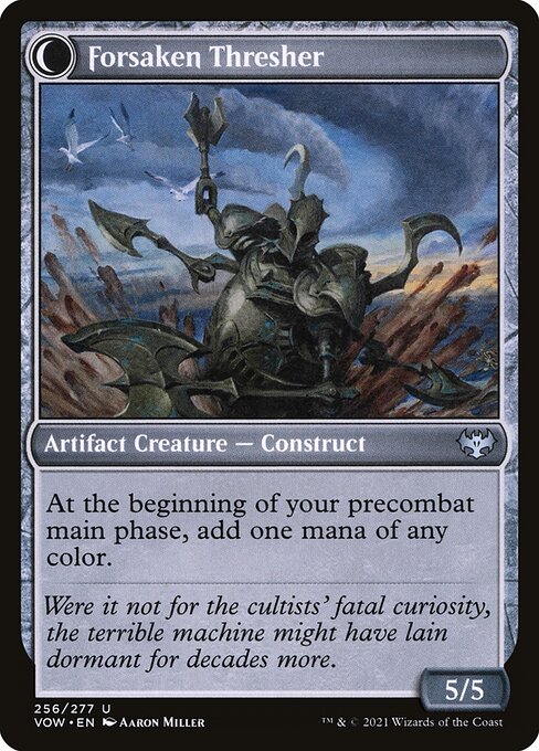 Foreboding Statue // Forsaken Thresher — art by Aaron Miller