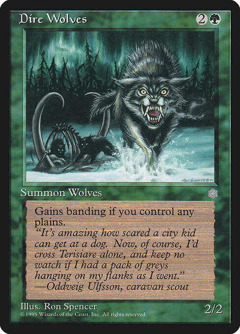Dire Wolves — art by Ron Spencer