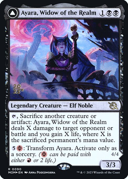 Ayara, Widow of the Realm // Ayara, Furnace Queen — art by Anna Podedworna