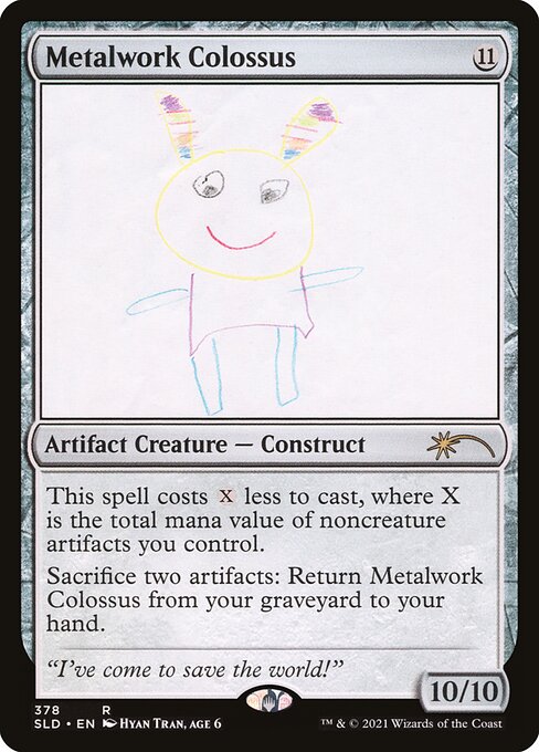 Metalwork Colossus — art by Hyan Tran, age 6