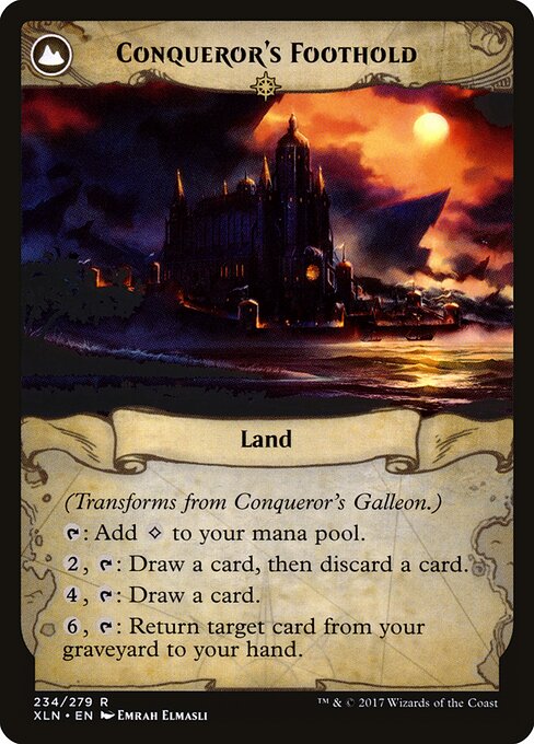 Conqueror's Galleon // Conqueror's Foothold — art by Emrah Elmasli