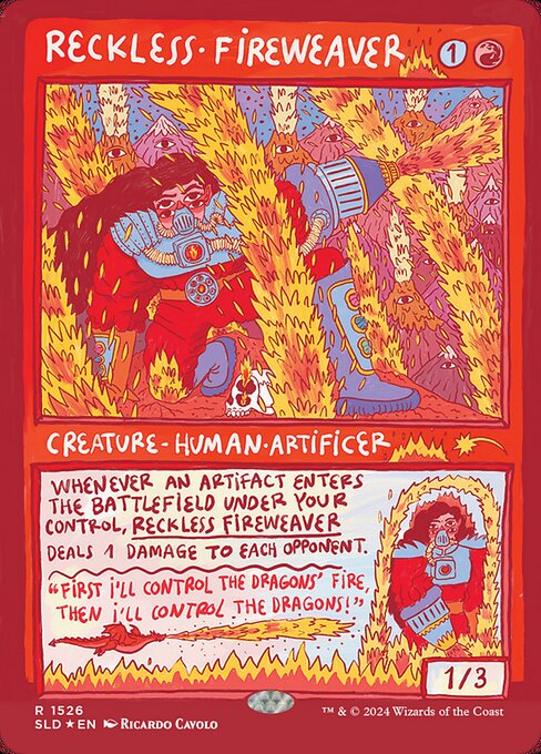 Reckless Fireweaver — art by Ricardo Cavolo