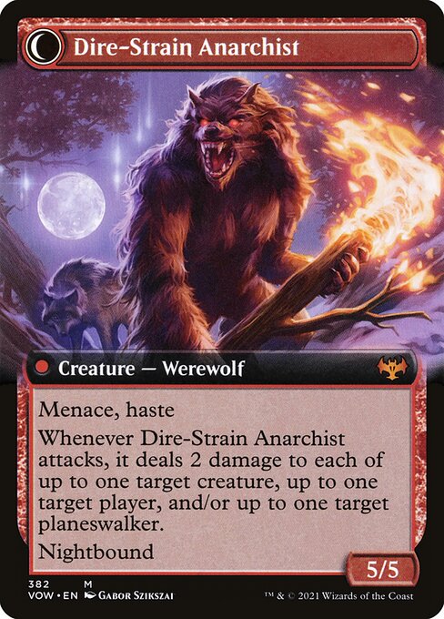 Volatile Arsonist // Dire-Strain Anarchist — art by Gabor Szikszai