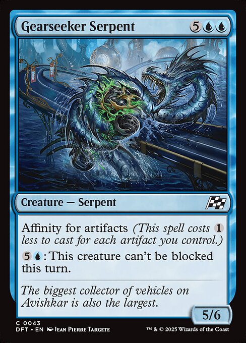 Gearseeker Serpent — art by J.P. Targete