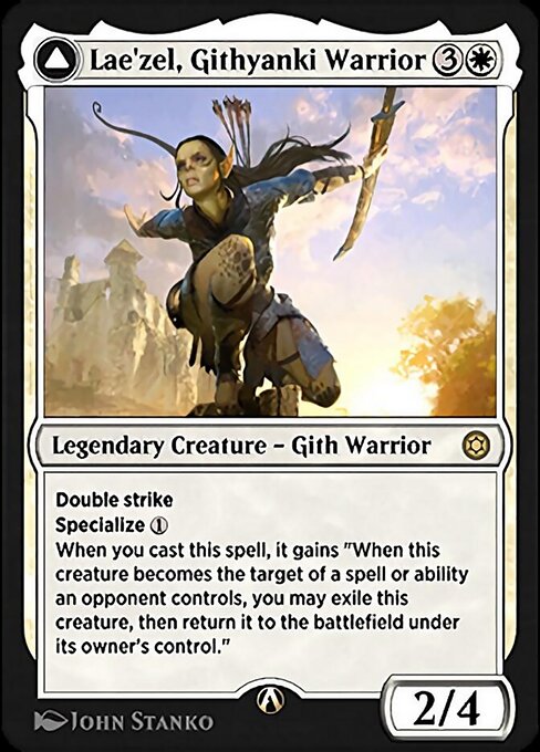 Lae'zel, Githyanki Warrior — art by John Stanko